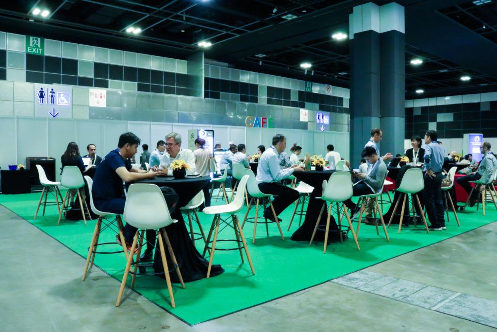 Attendees taking a break at Home Delivery Asia 2019