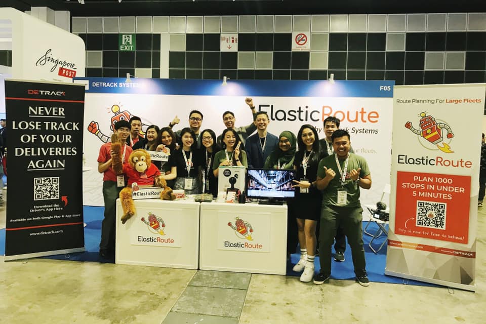 The ElasticRoute team at Home Delivery Asia 2019
